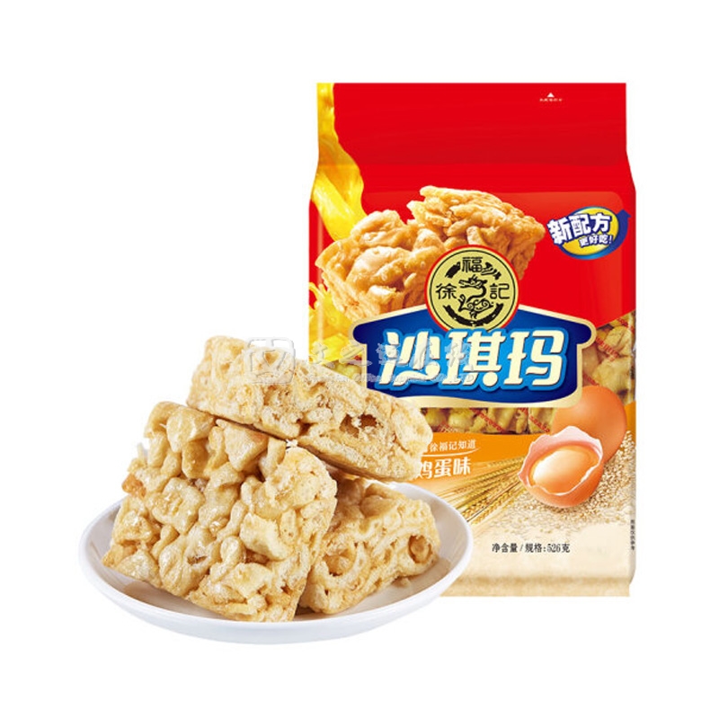 徐福记 526g/包 松软鸡蛋味 沙琪玛