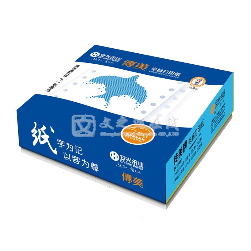 传美Transmate 80列 241-5 1200页/箱 彩色 电脑打印纸