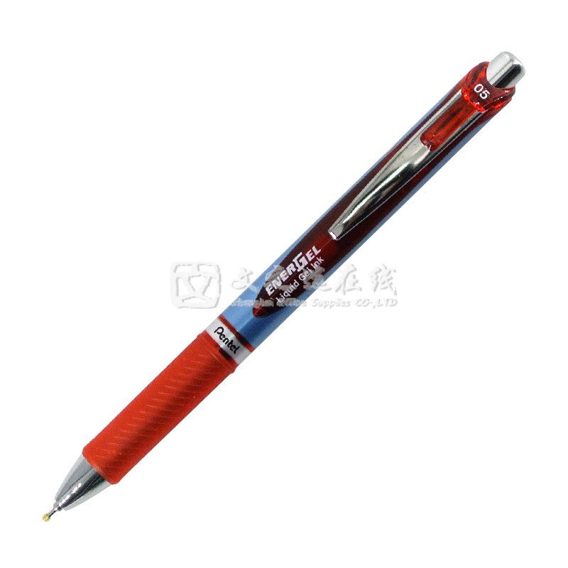 派通Pentel BLN75-B 0.5mm 红色 12支/盒 按制式水笔