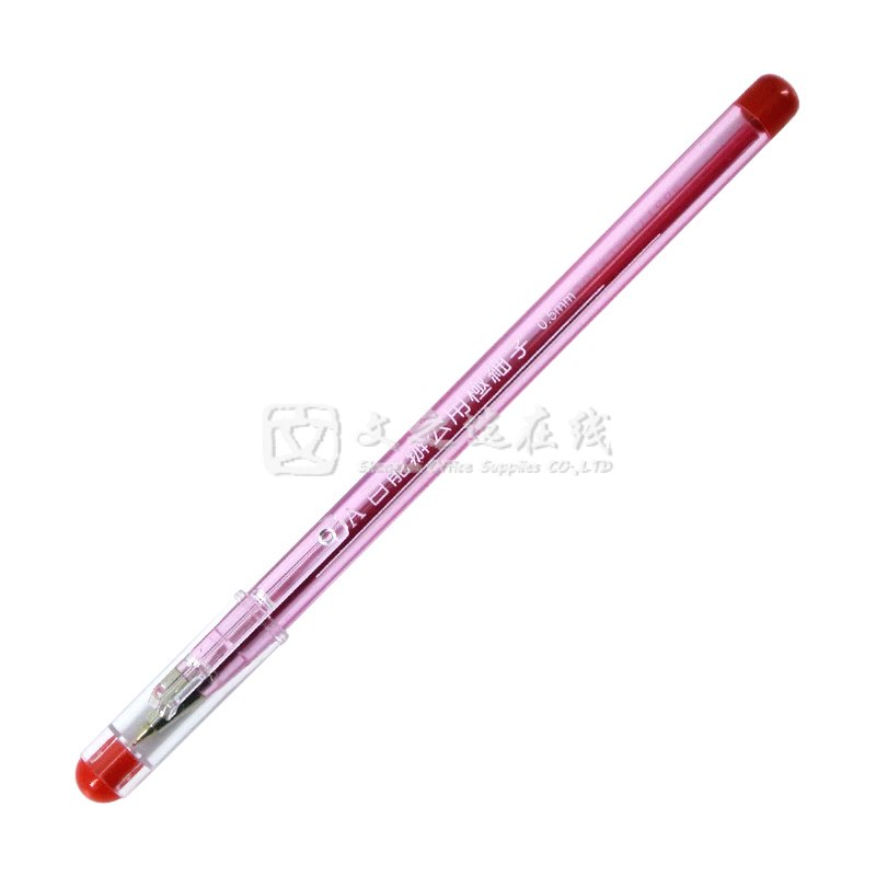 百能Bensia 393 12支/盒 0.5mm 红色 圆珠笔