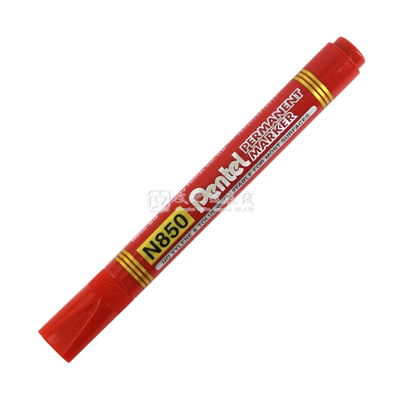 派通Pentel N850 红色 12支/盒 记号笔
