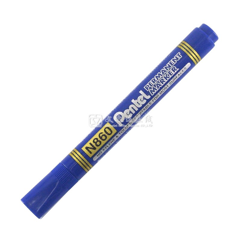 派通Pentel N860 蓝色 12支/盒 记号笔