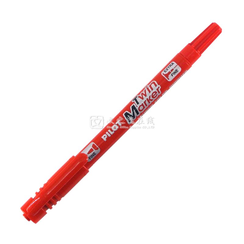 百乐Pilot SCA-TM-R 红色 12支/盒 双头记号笔