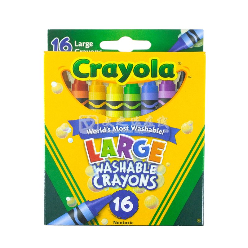 绘儿乐Crayola 52-3281 可水洗 16色蜡笔套装