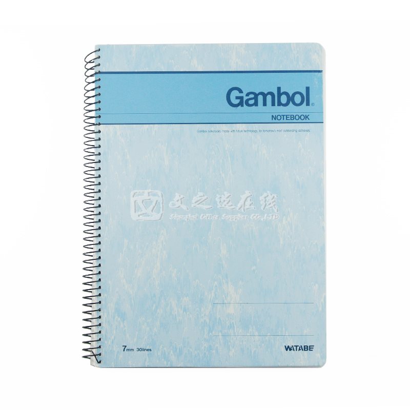 渡边Gambol S6503/6507 B5 50页 12本/封 螺旋笔记本