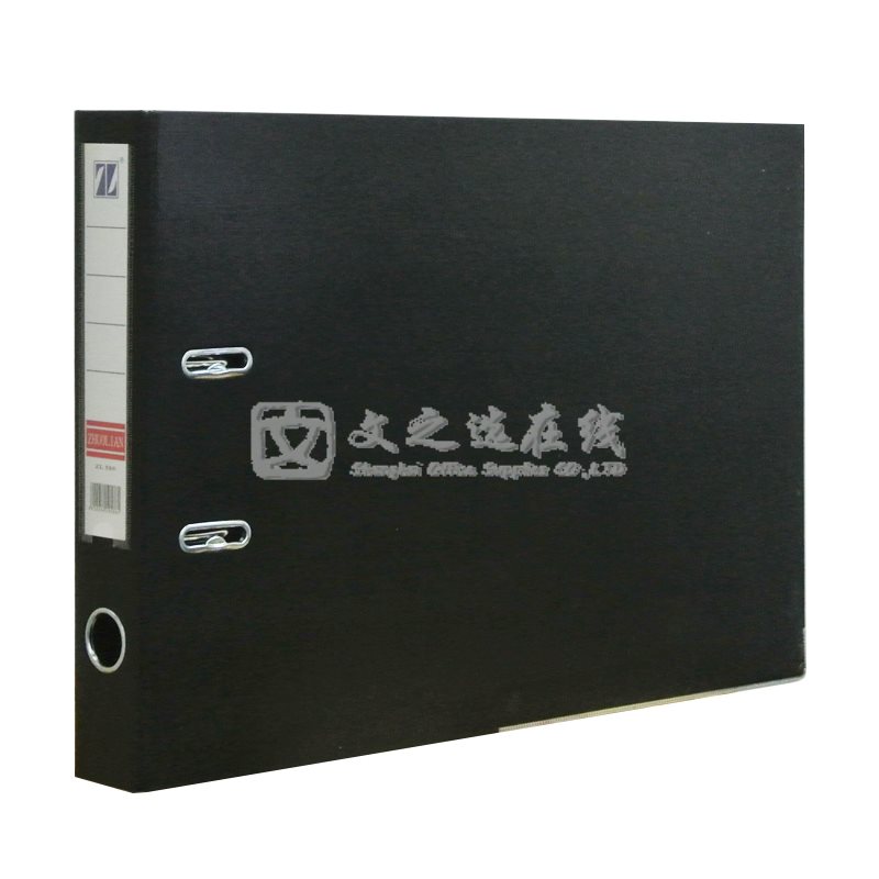 卓联 ZL-586 A3 2寸 横式 黑色 全包胶文件夹