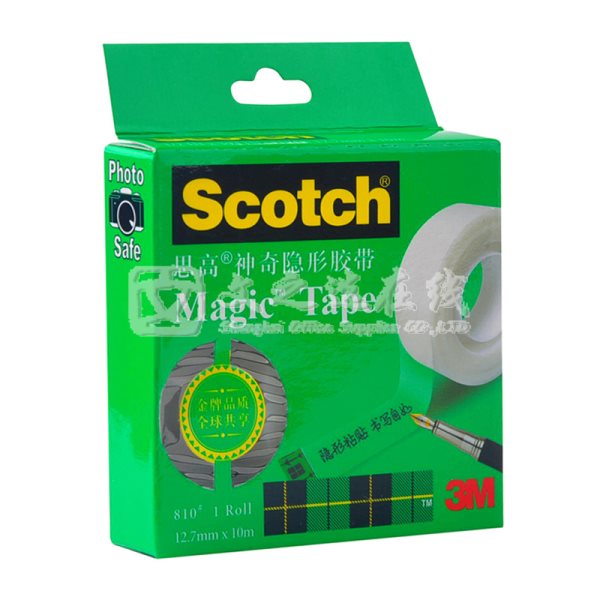 3M 思高/Scotch 810 1/2 12.7mm*10m 12卷/封 隐形胶带