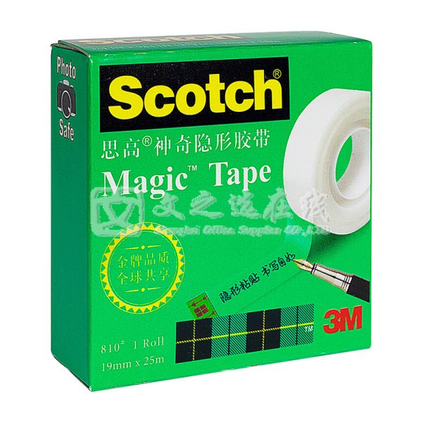 3M 思高/Scotch 810 3/4 19mm*25m 12卷/封 隐形胶带