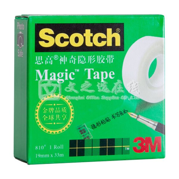 3M 思高/Scotch 810 3/4 19mm*33m 12卷/封 隐形胶带