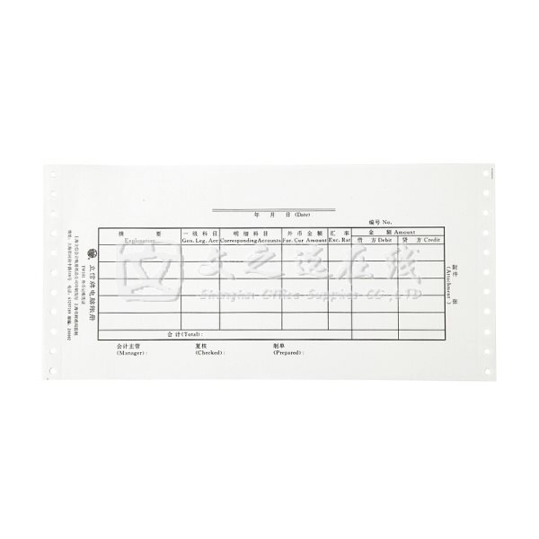 立信Lixin TW101 外币记账凭证