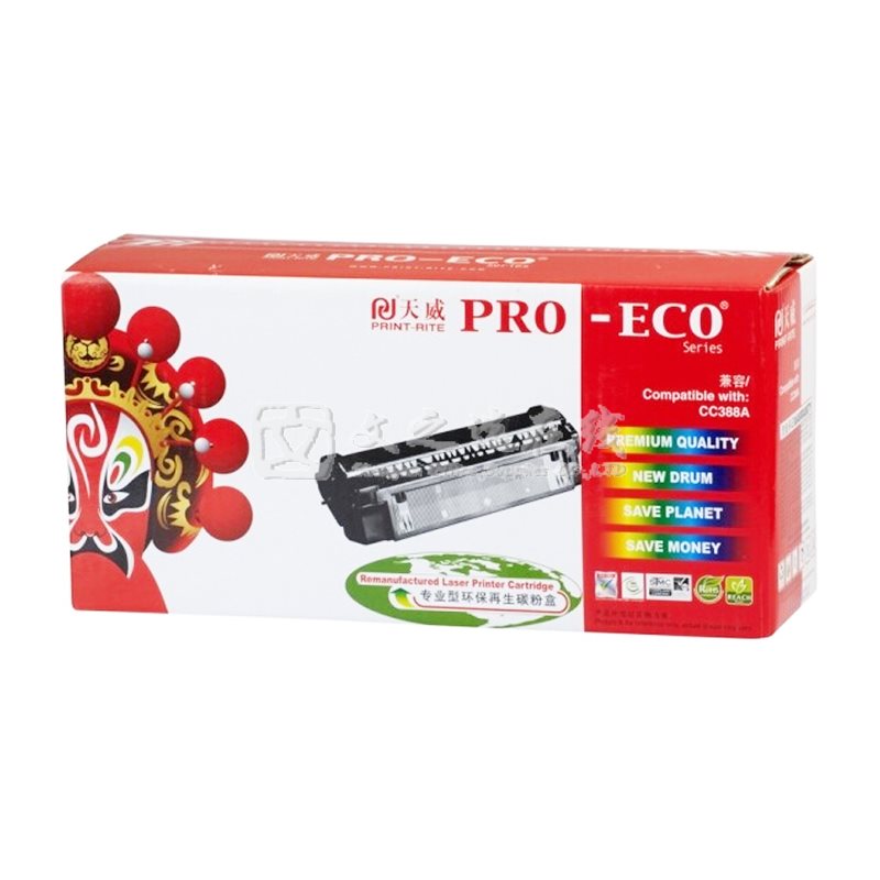 天威Print-Rite PR-CC388AR 打印页数：1500页 专业装 黑色 硒鼓