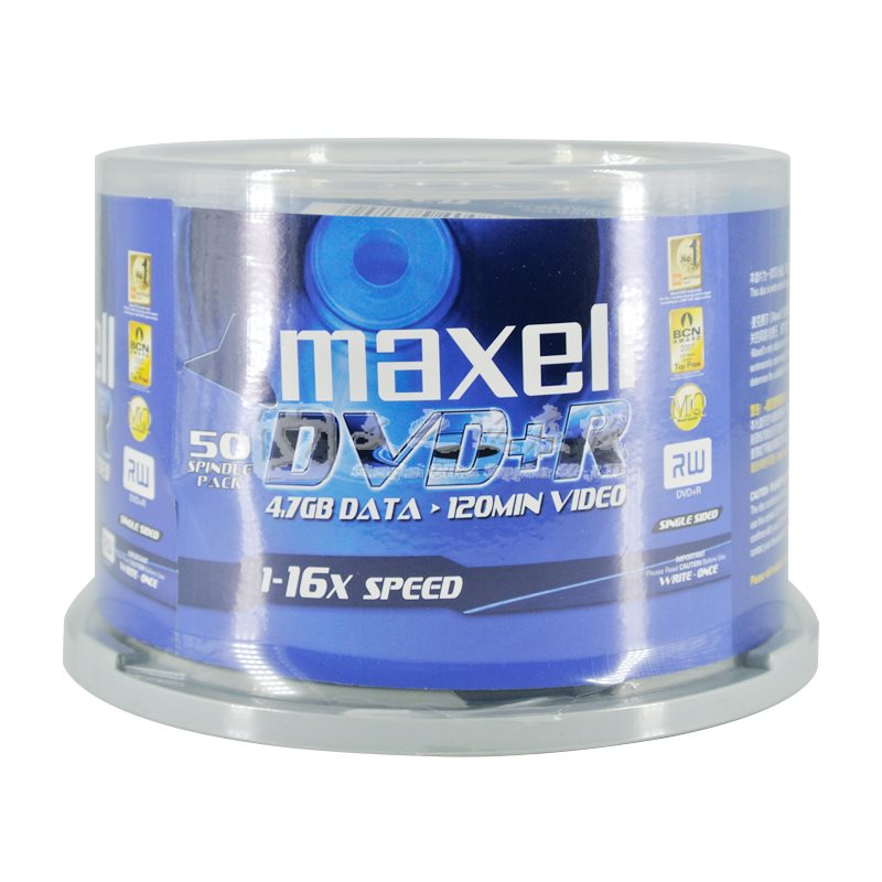 麦克赛尔Maxell DVD+R 4.7G 16X 50张/筒 光盘（整筒）