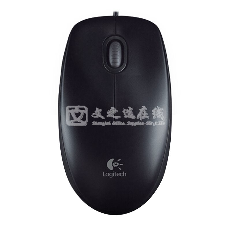 罗技Logitech M100R 黑色 USB接口 有线 光电鼠标   