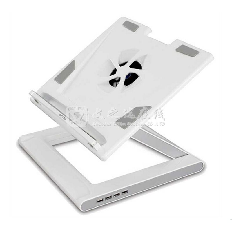 安尚Actto NBS-07WH 白色 带4个USB接口 笔记本电脑散热支架