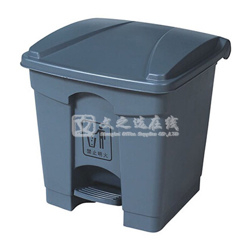 彩塘 CTB-AF07330 L410*W398*H435 30L 灰色 脚踏式 塑料垃圾桶