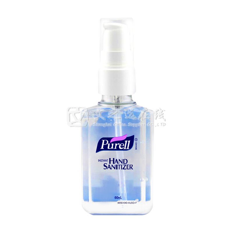 普瑞来Purell 60ml/瓶 24瓶/箱 随身装 泵头款 免洗洗手液