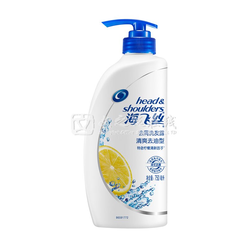 海飞丝Head-Shoulders 750ml/瓶 清爽去油 去屑洗发露