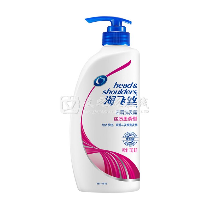 海飞丝Head-Shoulders 750ml/瓶 丝质柔滑 去屑洗发露