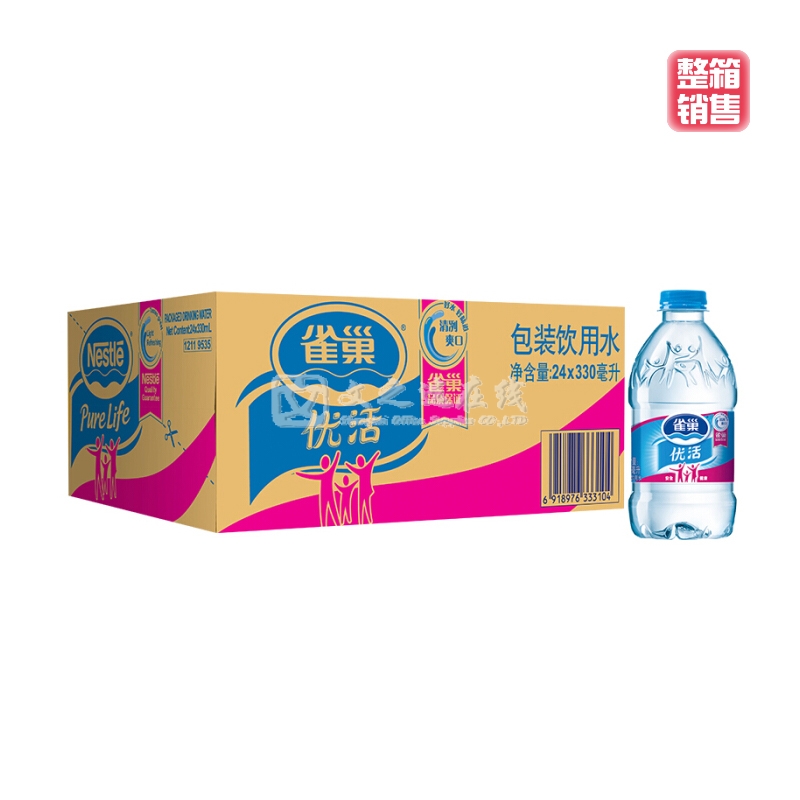 雀巢Nestle 330ml*24瓶/箱 饮用水（整箱）