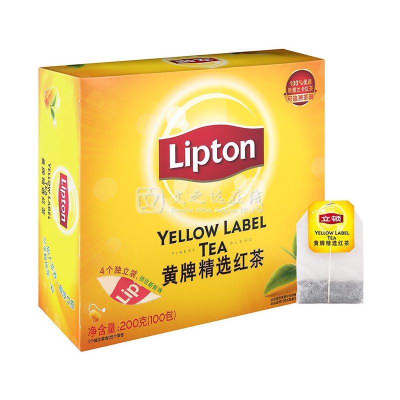 立顿Lipton S100 100包/盒 红茶