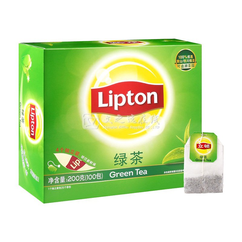 立顿Lipton S100 100包/盒 绿茶