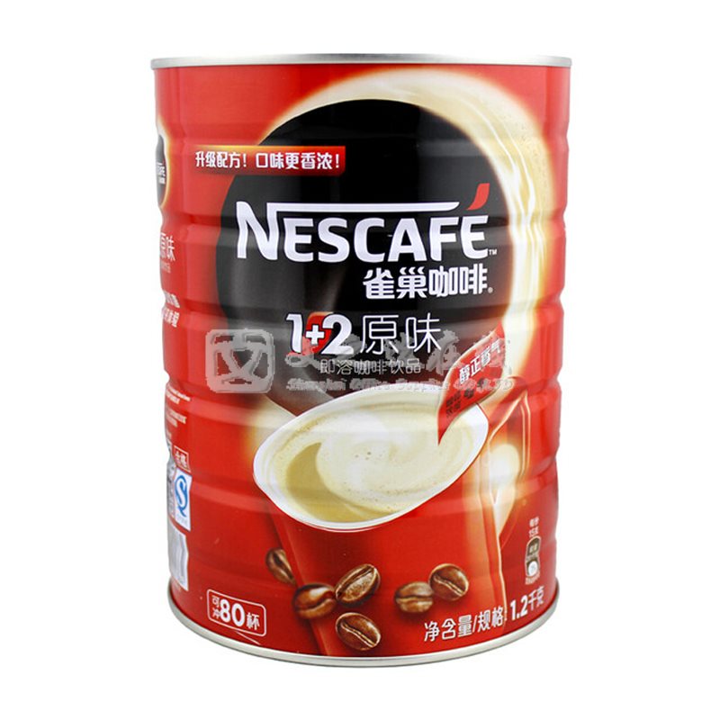 雀巢Nescafe 1200g/罐 1+2速溶咖啡