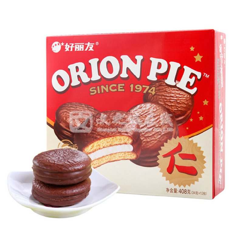 好丽友Orion 408g/盒 12枚/盒 巧克力派