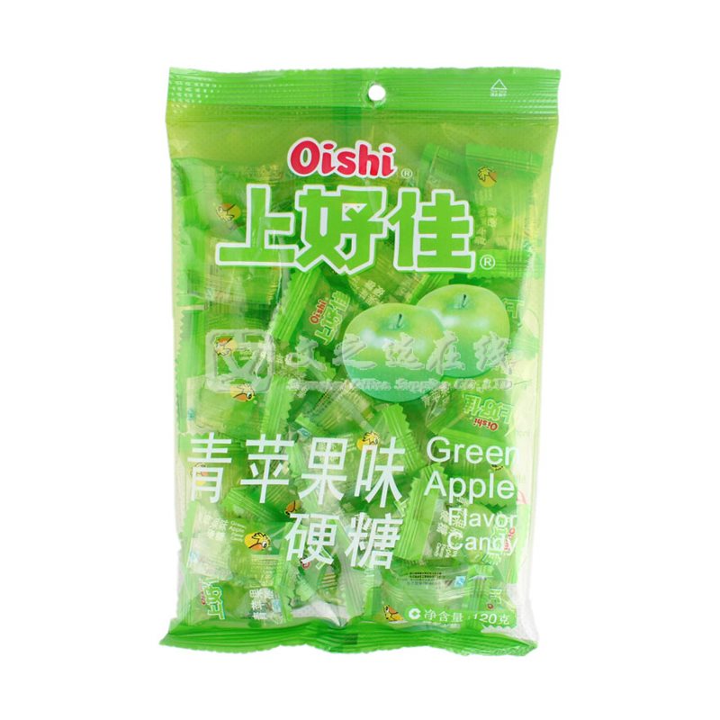 上好佳Oishi 100g/包 青苹果味 硬糖