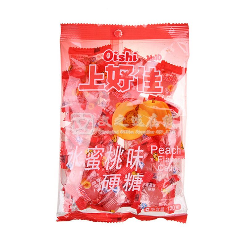 上好佳Oishi 100g/包 水蜜桃味 硬糖