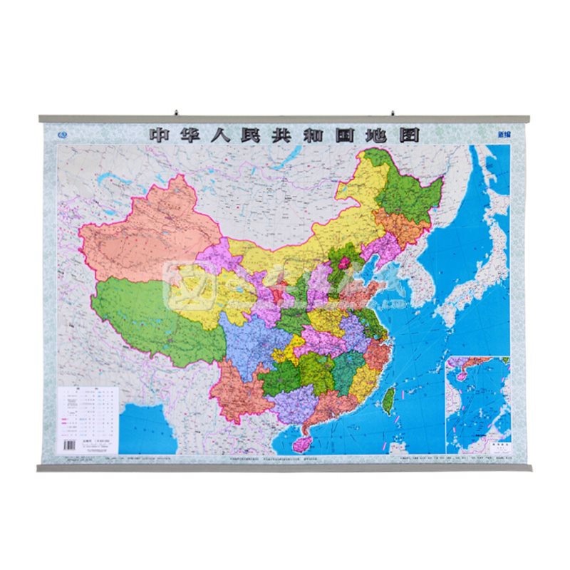 国产 110*80cm 挂壁式 中英文 中国地图