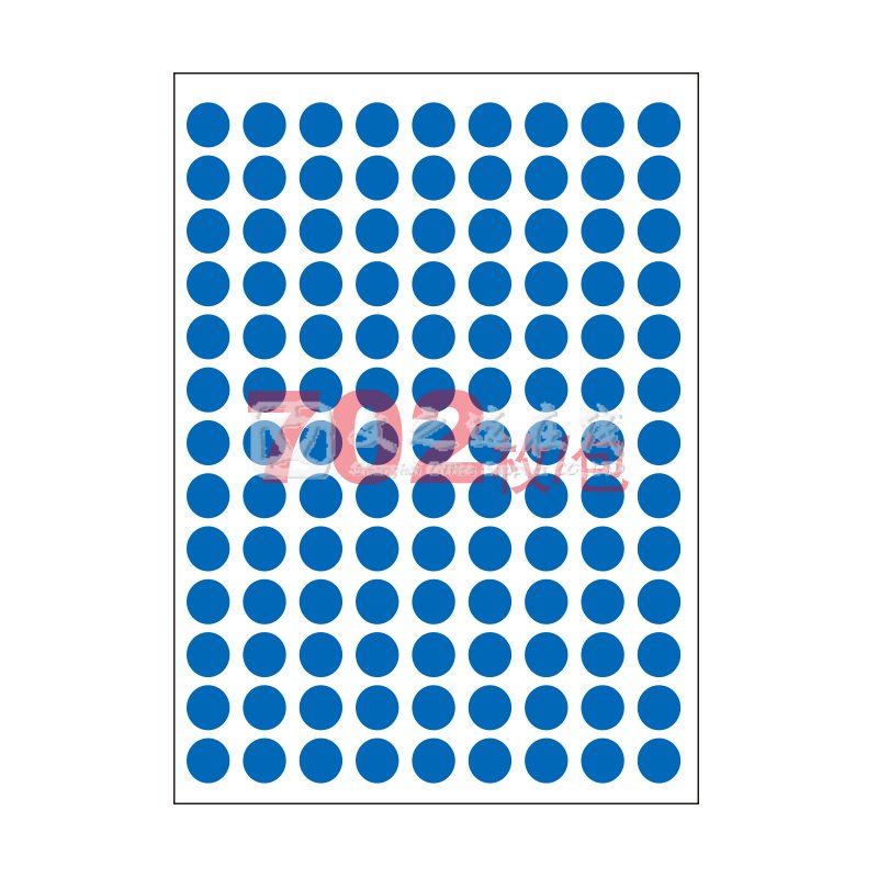 卓联 ZL-49 直径6 117张/页 6页/本 蓝色圆形 手写标签