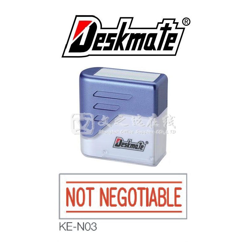 德士美Deskmate KE-N03 NOT NEGOTIABLE 万次章