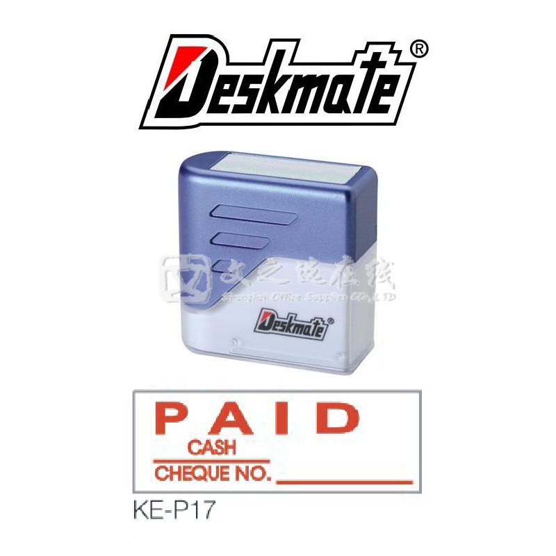 德士美Deskmate KE-P17 PAID+CASH/CHEQUE NO._ 万次章