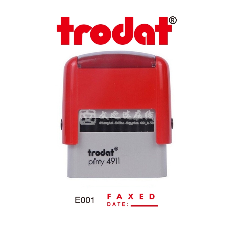 卓达Trodat E001 FAXED+DATE 通用回墨印章