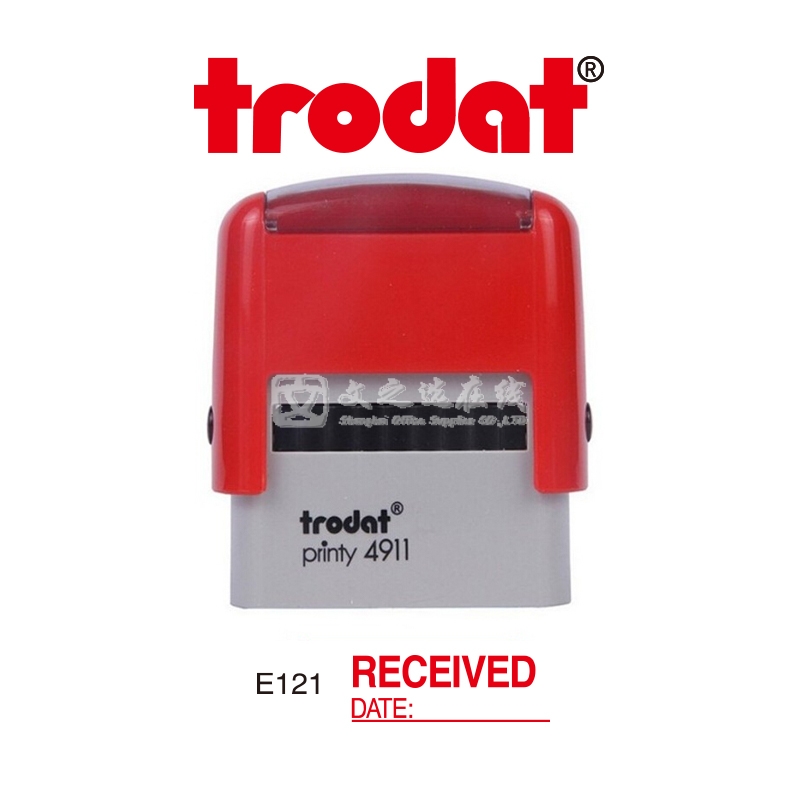 卓达Trodat E121 RECEIVED+DATE 通用回墨印章