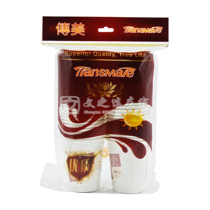 传美Transmate 109 咖啡物语 9盎司 50只/包 1000个/箱 一次性纸杯