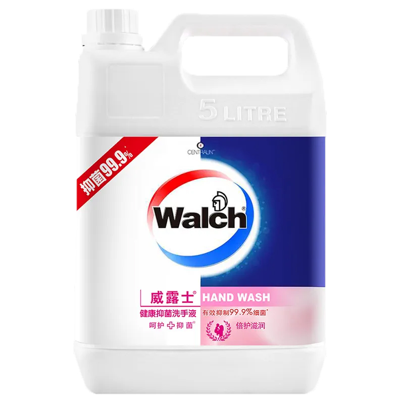 威露士Walch 5L/桶 健康抑菌 呵护抑菌 倍护滋润 洗手液（红色）