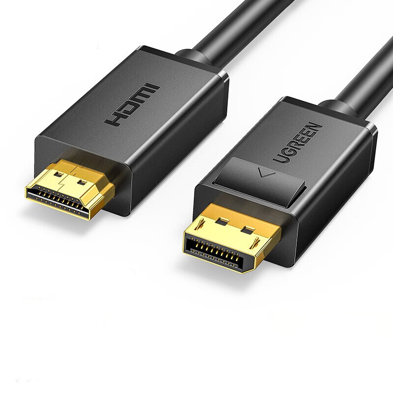 绿联Ugreen 10238 1米 DP转HDMI 转接线