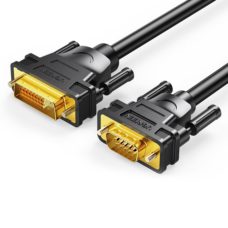 绿联Ugreen 30838 1.5米 DVI24+1转VGA 公对公 连接线/转换器