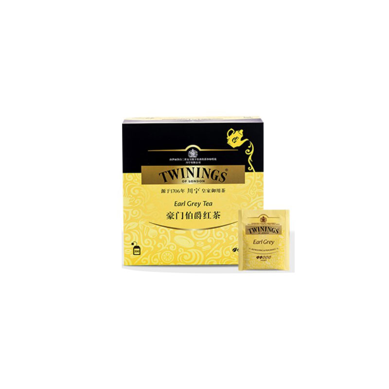 川宁Twinings 2g*100袋/盒 独立包装 豪门伯爵红茶