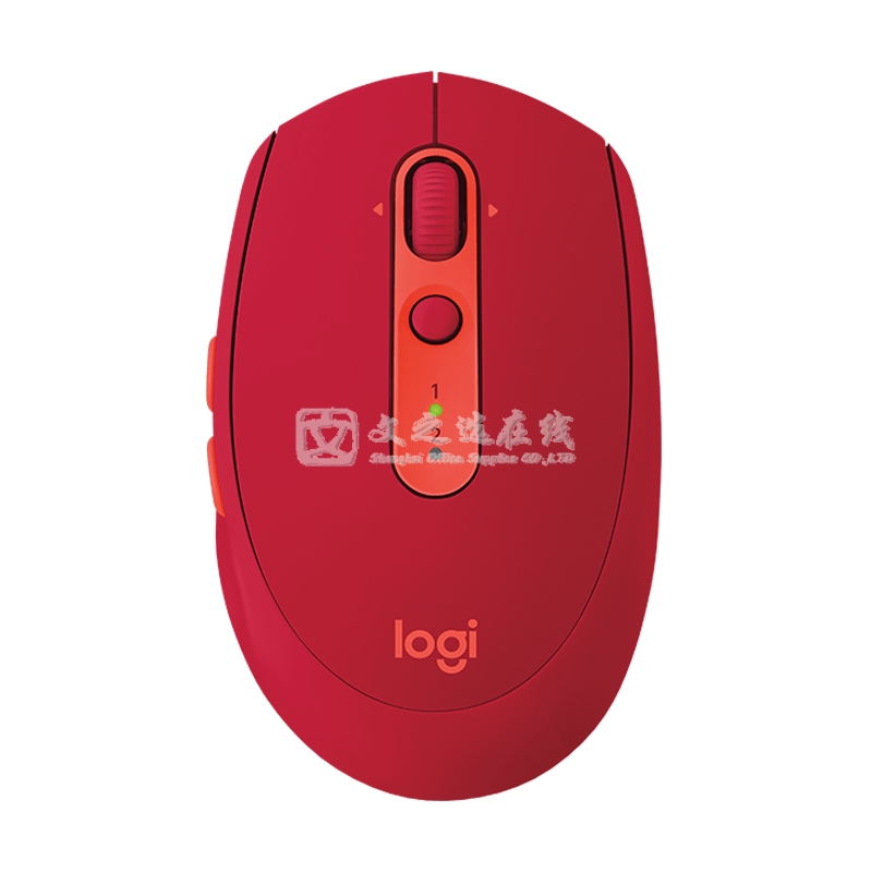 罗技Logitech M585 红色 多设备无线鼠标