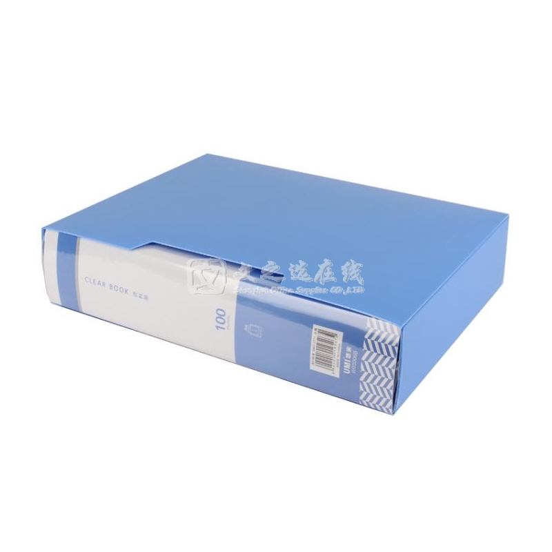 悠米Umi W03006B A4 12本/盒 蓝色 100页 经济型资料册