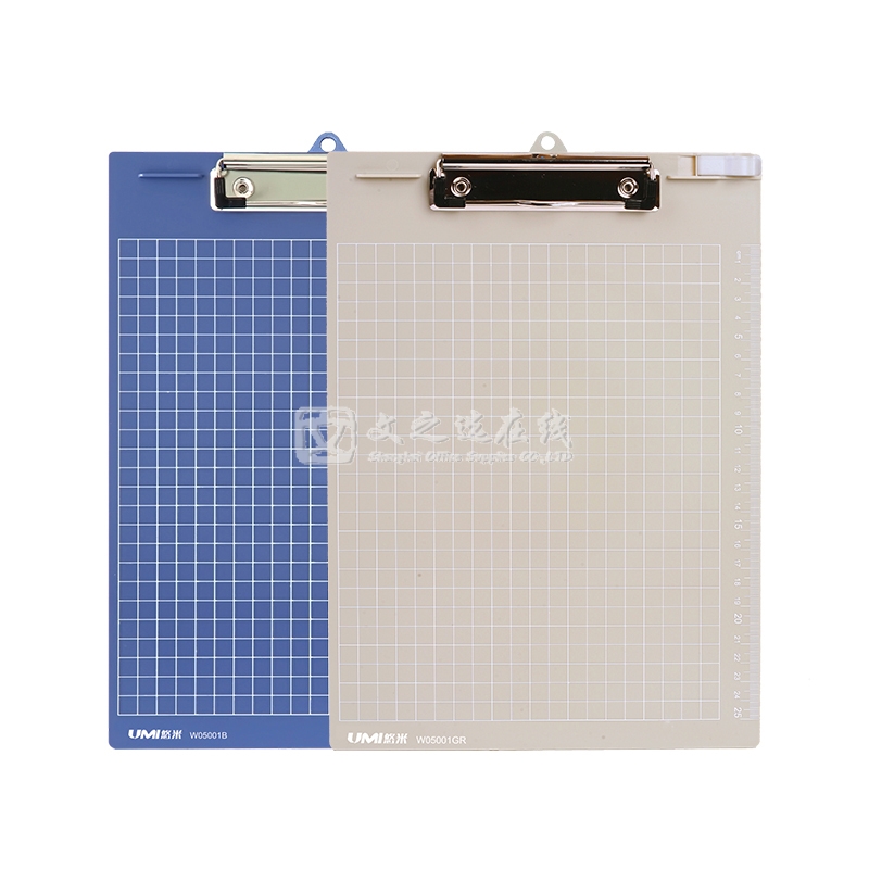 悠米Umi W05001GR A4 灰色 平板夹 实色塑料书写板夹