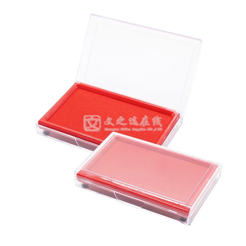 悠米Umi B08102R 12个/盒 红色 透明方 快干印台