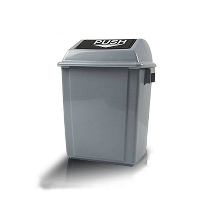 彩塘 60L 45*31*75cm 灰色 翻盖垃圾桶