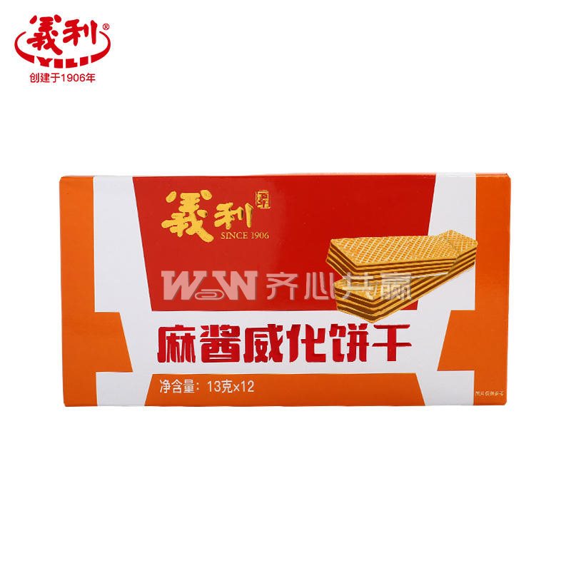 义利 13g*12条*2盒/组 麻酱威化饼干