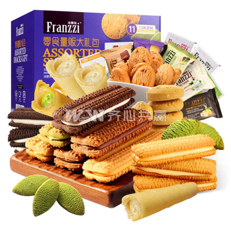 法丽兹Franzzi 878g/盒 10口味 零食量贩大礼包