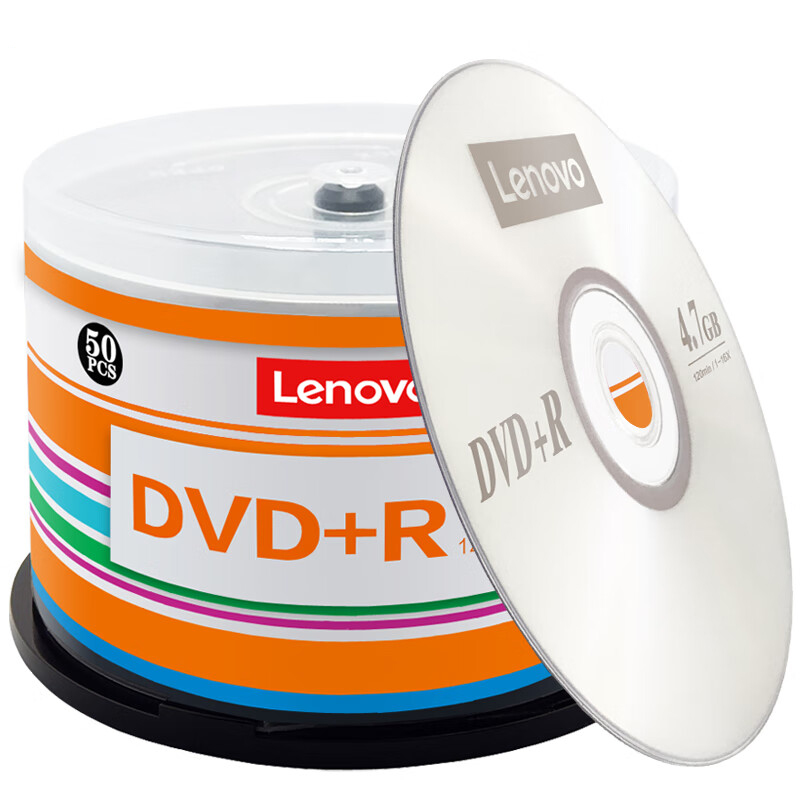 联想Lenovo DVD+R 1-16X 4.7G 50片/桶 办公系列 光盘/刻录盘