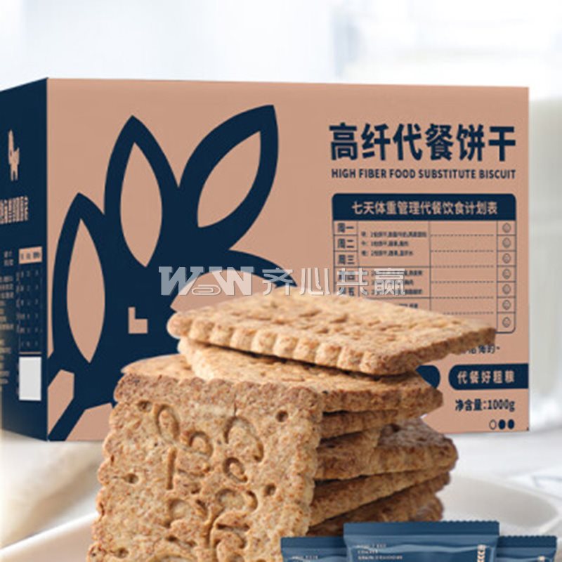 暴肌独角兽 1kg/箱 独立包装 高纤代餐饼干