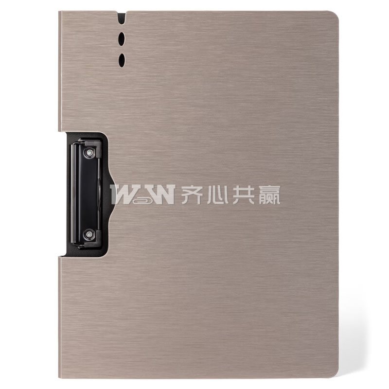 得力Deli 64512 横款 浅灰色 发泡PP折页板夹